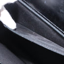 BALLY Shoulder Bag Leather Black Gold Auth 143333-12