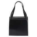 BALLY Shoulder Bag Leather Black Gold Auth 143333-2