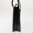 BALLY Shoulder Bag Leather Black Gold Auth 143333-4