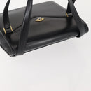 BALLY Shoulder Bag Leather Black Gold Auth 143333-6