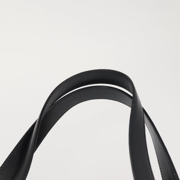 BALLY Shoulder Bag Leather Black Gold Auth 143333