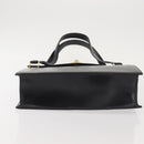 BALLY Shoulder Bag Leather Black Gold Auth 143333-5