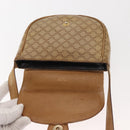 CELINE Macadam Canvas Shoulder Bag PVC Beige Gold Auth 143334-10