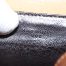 CELINE Macadam Canvas Shoulder Bag PVC Beige Gold Auth 143334-20