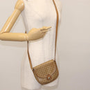 CELINE Macadam Canvas Shoulder Bag PVC Beige Gold Auth 143334-21