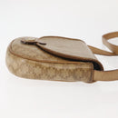 CELINE Macadam Canvas Shoulder Bag PVC Beige Gold Auth 143334-3