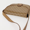 CELINE Macadam Canvas Shoulder Bag PVC Beige Gold Auth 143334-6
