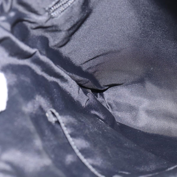 GUCCI GG Supreme Shoulder Bag PVC Leather Black Silver 322279 Auth 143336