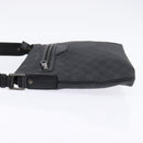 GUCCI GG Supreme Shoulder Bag PVC Leather Black Silver 322279 Auth 143336-4