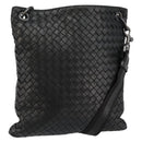 BOTTEGA VENETA INTRECCIATO Shoulder Bag Leather Black Auth 143339-1