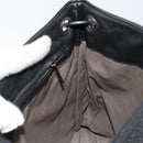 BOTTEGA VENETA INTRECCIATO Shoulder Bag Leather Black Auth 143339-17