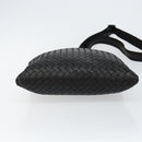 BOTTEGA VENETA INTRECCIATO Shoulder Bag Leather Black Auth 143339-9