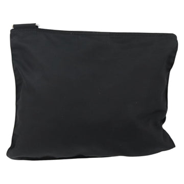 PRADA Shoulder Bag Nylon Black Silver Auth 143341 - 0