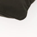 PRADA Shoulder Bag Nylon Khaki Silver Auth 143342-15
