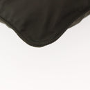 PRADA Shoulder Bag Nylon Khaki Silver Auth 143342-16