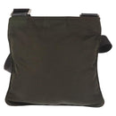 PRADA Shoulder Bag Nylon Khaki Silver Auth 143342-2