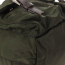 PRADA Backpack Nylon Khaki Silver Auth 143343-17