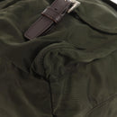 PRADA Backpack Nylon Khaki Silver Auth 143343-14