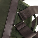 PRADA Backpack Nylon Khaki Silver Auth 143343-17