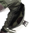 PRADA Backpack Nylon Khaki Silver Auth 143343-24