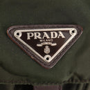 PRADA Backpack Nylon Khaki Silver Auth 143343-25