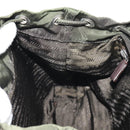 PRADA Backpack Nylon Khaki Silver Auth 143343-29