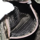 PRADA Backpack Nylon Khaki Silver Auth 143343-32