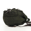 PRADA Backpack Nylon Khaki Silver Auth 143343-4