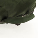 PRADA Backpack Nylon Khaki Silver Auth 143343-7