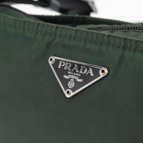 PRADA Shoulder Bag Nylon Khaki Auth 143344