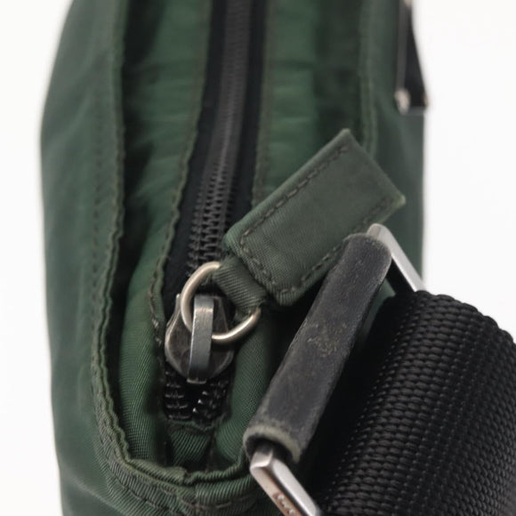 PRADA Shoulder Bag Nylon Khaki Auth 143344