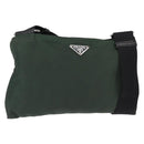 PRADA Shoulder Bag Nylon Khaki Auth 143344-1