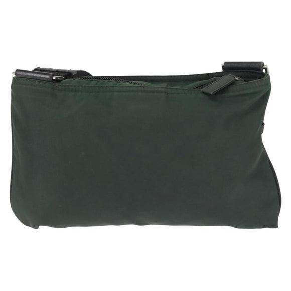 PRADA Shoulder Bag Nylon Khaki Auth 143344