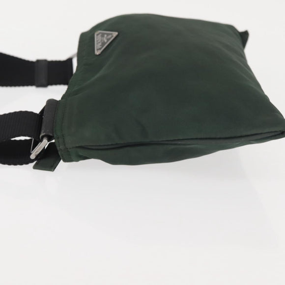 PRADA Shoulder Bag Nylon Khaki Auth 143344