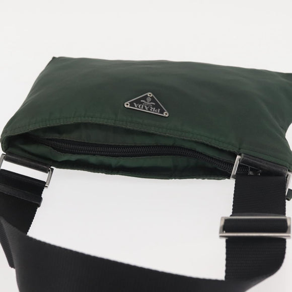PRADA Shoulder Bag Nylon Khaki Auth 143344