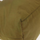 PRADA Tote Bag Nylon Khaki Gold Auth 143347-9