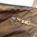 PRADA Tote Bag Nylon Khaki Gold Auth 143347-22