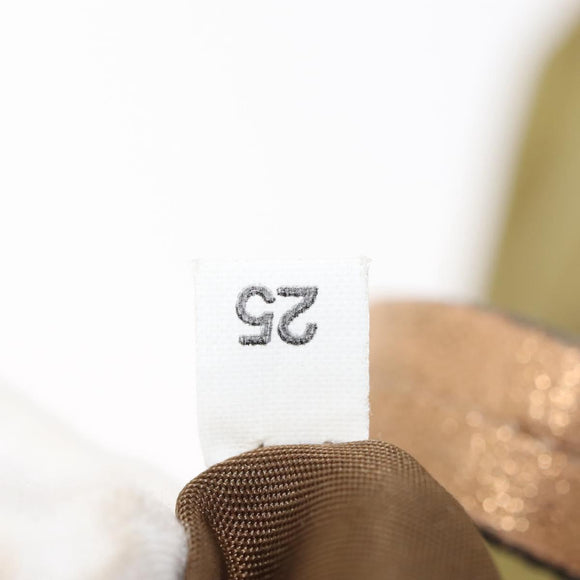 PRADA Tote Bag Nylon Khaki Gold Auth 143347