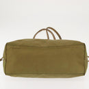 PRADA Tote Bag Nylon Khaki Gold Auth 143347-5