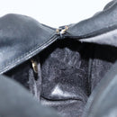 GUCCI Bamboo Hand Bag Leather Black Gold 000 2865 0575 Auth 143348-19