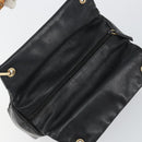 GUCCI Bamboo Hand Bag Leather Black Gold 000 2865 0575 Auth 143348-6