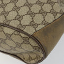 GUCCI GG Supreme Web Sherry Line Shoulder Bag PVC Beige 14 02 034 Auth 143349-9