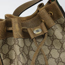 GUCCI GG Supreme Web Sherry Line Shoulder Bag PVC Beige 14 02 034 Auth 143349-10