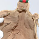 GUCCI GG Supreme Web Sherry Line Shoulder Bag PVC Beige 14 02 034 Auth 143349-18