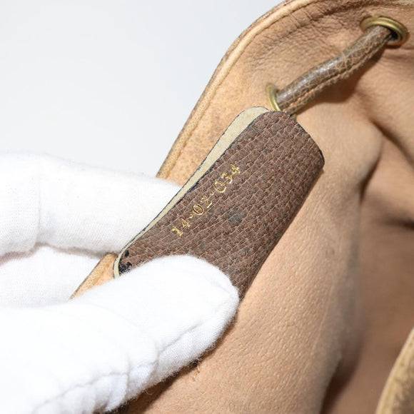 GUCCI GG Supreme Web Sherry Line Shoulder Bag PVC Beige 14 02 034 Auth 143349