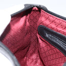 GUCCI Clutch Bag Leather Black Gold Auth 143350-18