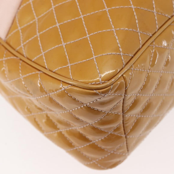 Salvatore Ferragamo Vala Tote Bag Enamel 2way Orange Silver Auth 143352