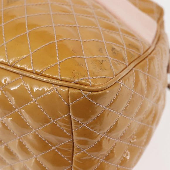 Salvatore Ferragamo Vala Tote Bag Enamel 2way Orange Silver Auth 143352