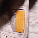 Salvatore Ferragamo Vala Tote Bag Enamel 2way Orange Silver Auth 143352-24