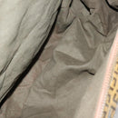 FENDI Zucchino Canvas Boston Bag Coated Canvas Brown Gold Auth 143353-11